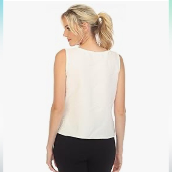 NWT IC COLLECTION White Asymmetrical BlouseXS - Picture 2 of 12